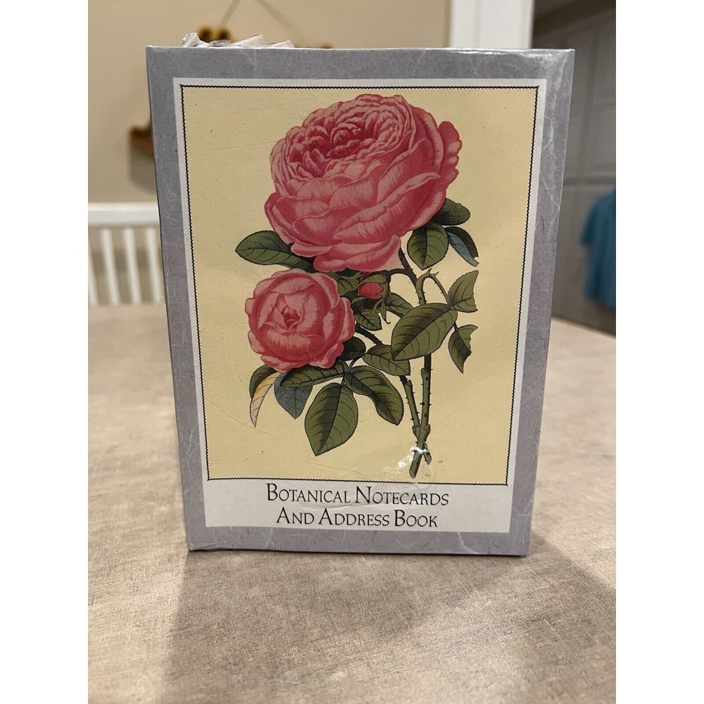 Vintage Botanical Notecards & Address Book Lillian Vernon Sealed 1992